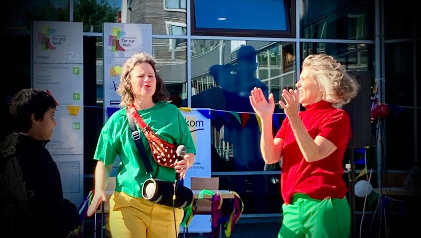 Gesche und Andrea, Jubiläumsfest Tor zur Welt 2023